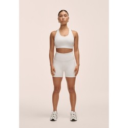 Legginsy damskie Casall Grace High Waist Hot Pant biały - L
