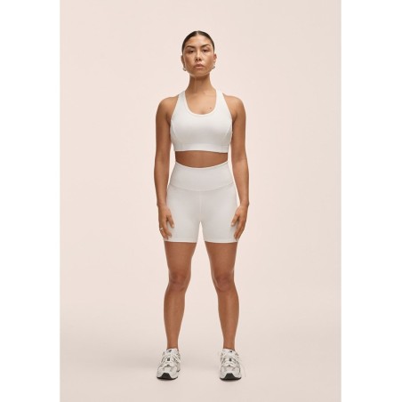 Legginsy damskie Casall Grace High Waist Hot Pant biały - L