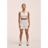 Legginsy damskie Casall Grace High Waist Hot Pant biały - L