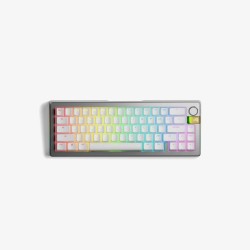 Klawiatura Glorious GMMK 3 Pro HE Wireless 65% Custom Gaming-Tastatur - Pre-Built, ANSI (USA), Fox HE Switches, srebrna