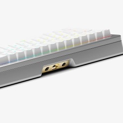 Klawiatura Glorious GMMK 3 Pro HE Wireless 65% Custom Gaming-Tastatur - Pre-Built, ANSI (USA), Fox HE Switches, srebrna