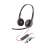 POLY Zestaw słuchawkowy Blackwire 3220 Stereo USB-C + przejściówka USB-C/A