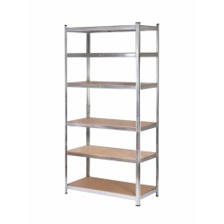 AW regał 6 półek 200x90x40 nośność 300kg / 6,0mm - wciskany szybki montaż