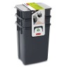 CURVER ZESTAW KOSZY DO SEGREGACJI ŚMIECI 3szt 2x10L+6L