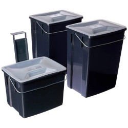 CURVER ZESTAW KOSZY DO SEGREGACJI ŚMIECI 3szt 2x10L+6L