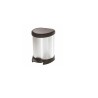 Curver Deco Bins 3253922160018 Runda Czarny, Srebrny