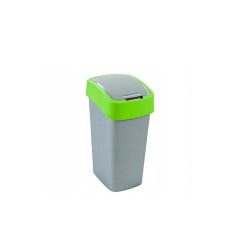 CURVER KOSZ NA ŚMIECI "FLIP BIN" 50L /SREBRNY/ ZIELONY