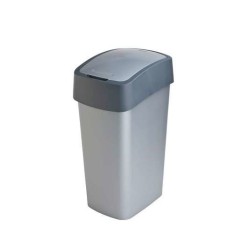 CURVER KOSZ NA ŚMIECI "FLIP BIN" 50L /SREBRNY/ GRAFITOWY