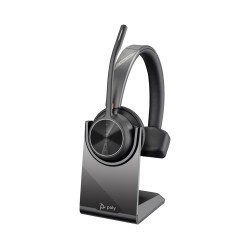 POLY Jednouszny zestaw słuchawkowy USB A Voyager 4310 + przejściówka BT700 USB-A + podstawka ładująca