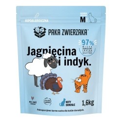 Paka Zwierzaka Jagnięcina z indykiem "M" 1,6kg