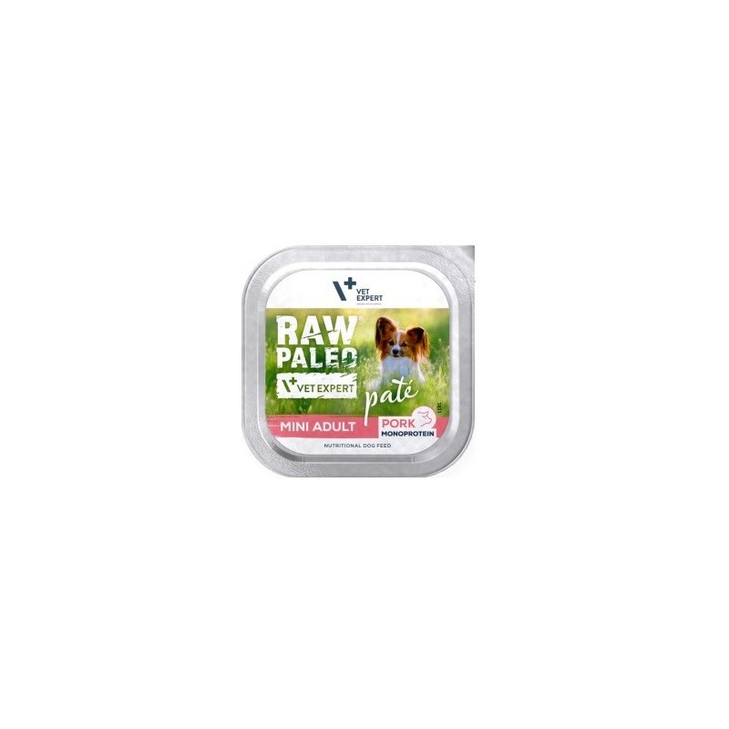 VetExpert Raw Paleo PORK Pate Mini Adult 150g VetExpert Raw Paleo PORK Pate Mini Adult 150g