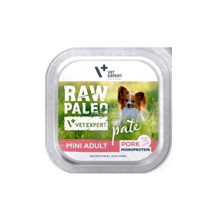 VetExpert Raw Paleo PORK Pate Mini Adult 150g