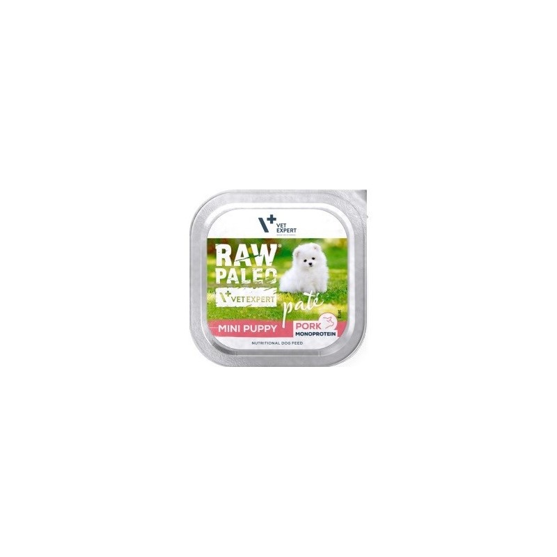 VetExpert Raw Paleo PORK Pate Mini Puppy 150g VetExpert Raw Paleo PORK Pate Mini Puppy 150g
