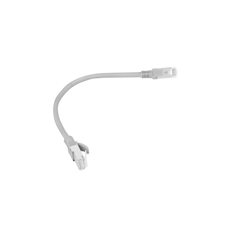 Patchcord UTP Lanberg PCU6-10CC-0025-S (RJ45 - RJ45 0,25m UTP kat. 6 kolor szary) Patchcord UTP Lanberg PCU6-10CC-0025-S (RJ45 - RJ45 0,25m UTP kat. 6 kolor szary)