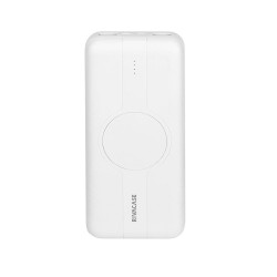 RIVACASE POWERBANK 20.000 MAH USB-C 20W + QI 10W, 1X WE/WY USB-C 20W, 2X USB-A QC18W, WEJŚCIE MICRO-USB,INDUKCJA QI 10W,BIAŁY
