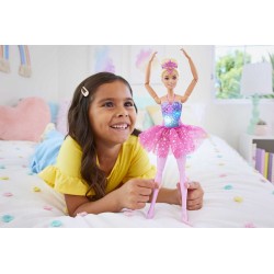 BARBIE Baletnica Magiczne światełka Lalka (blondynka) HLC25