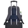 RIVACASE PLECAK NA LAPTOP 15,6" REGENT, CZARNY, 17L, MATERIAŁ WODOODPORNY, KIESZENIE NA TABLET, SMARTFON, BUTELKĘ, AKCES.