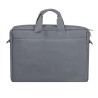 RIVACASE TORBA NA LAPTOP 15,6-16 ALPENDORF ECO, SZARA, MATERIAŁ WODOODPORNY, EKO RPET, KIESZENIE NA SMARTFON, DOKUM., AKCES.