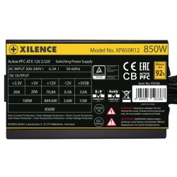 Xilence Performance A+ XN340 | XP850R12 moduł zasilaczy 850 W 20+4 pin ATX ATX Czarny