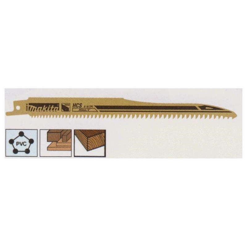 MAKITA BRZESZCZOT DO PIŁ SZABLASTYCH HCS 203x1,0mm /5szt. DREWNO (FAST)