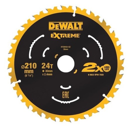 DeWALT DT20432-QZ ostrze do piły tarczowej 21 cm
