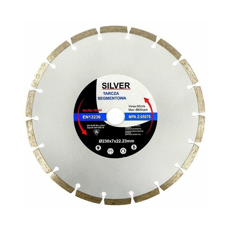 TARCZA D.SILVER 350*25,4 SEG. DO BETONU.