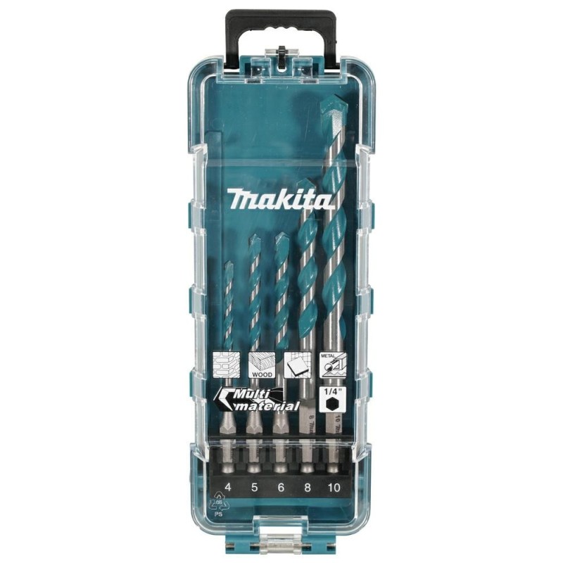MAKITA ZESTAW WIERTEŁ UNIWERSALNYCH 1/4" HEX /5szt.