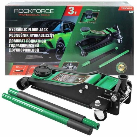 ROCKFORCE DŹWIGNIK ŻABA 3T 85-430mm 2-TŁOKOWY