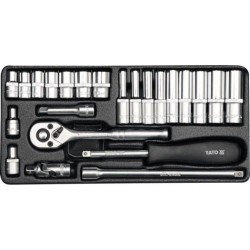YT.ZESTAW KLUCZY 1/4" 23el...