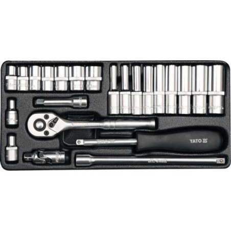 YT.ZESTAW KLUCZY 1/4" 23el...