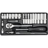 YT.ZESTAW KLUCZY 1/4" 23el...