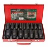 Zestaw nasadek udarowych ROCKFORCE dł. 6-K 16 szt. 1/2" 10-36mm z walizką