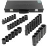 Rockforce nasadki udarowe komplet 33 elementów 1/2" 6-kąt 8-32mm
