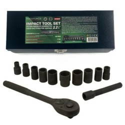 ROCKFORCE ZESTAW KLUCZY UDAR.12el. 1/2" 6KĄT. (10-24mm)