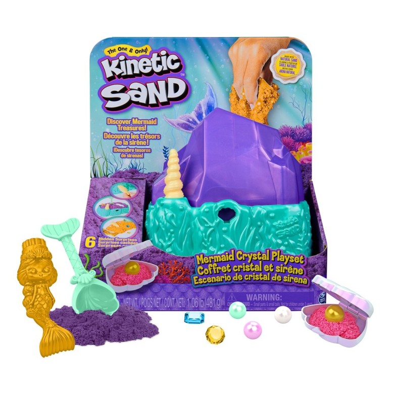 Kinetic Sand KNS ACK Mermaid Crystal Playset CN GML Kinetic Sand KNS ACK Mermaid Crystal Playset CN GML