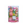 *****Barbie lalka Paris Pink Passport+akces HWH99