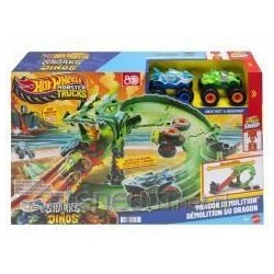 Zestaw wyścigowy z autkami Hot Wheels MT Smoczy wyścig JFR06