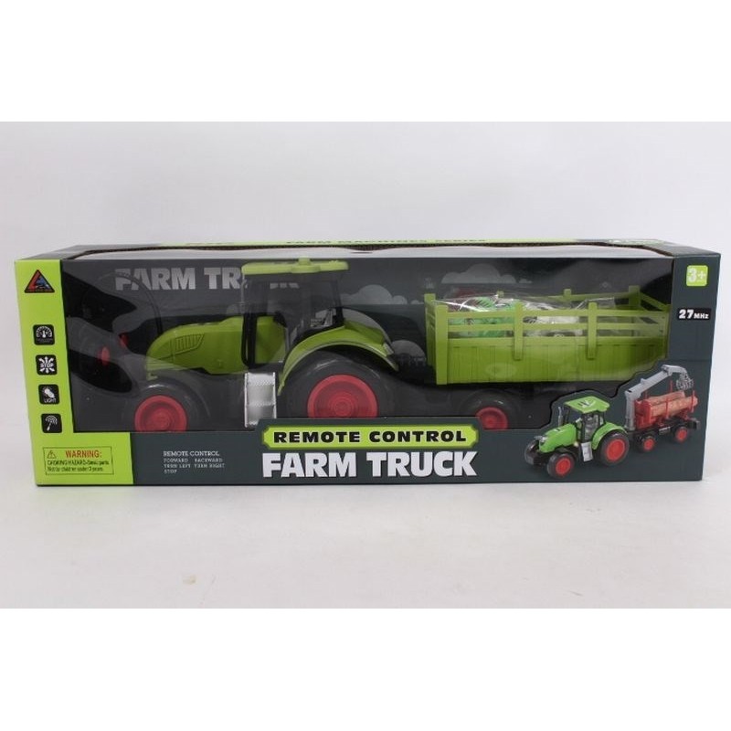 Traktor z przyczepš RC + zwierzęta 666-88 12196