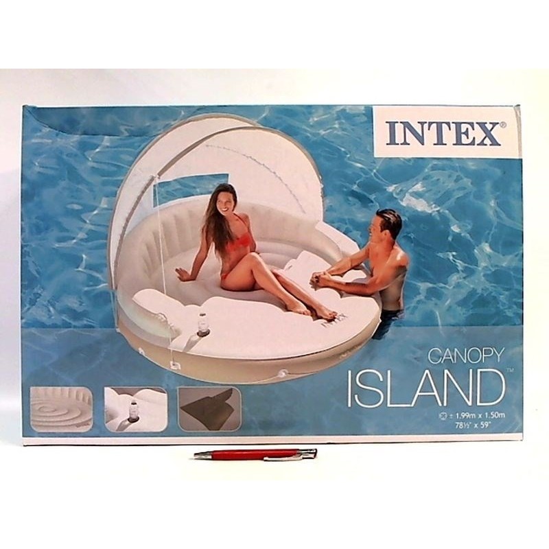 Wyspa Materac Pływający z Baldachimem Intex 58292