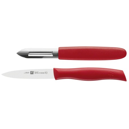 Obieraczka + Nóż ZWILLING 38634-000-0 czerwony