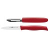 Obieraczka + Nóż ZWILLING 38634-000-0 czerwony