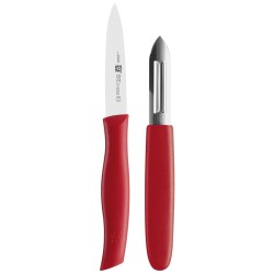 Obieraczka + Nóż ZWILLING 38634-000-0 czerwony