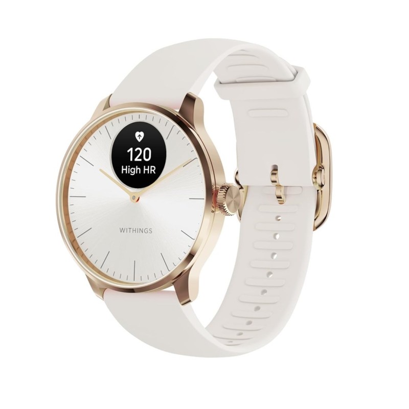 Zegarek Withings Scanwatch Light - zegarek z funkcją EKG, pomiarem pulsu i SPO2 oraz mierzeniem aktywności fizycznej i snu