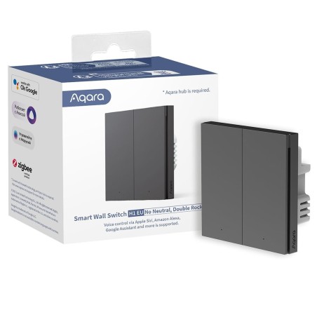 Aqara Smart Wall Switch H1 Szary podwójny bez neutrala