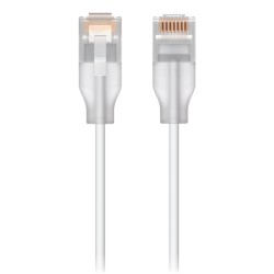 Ubiquiti UACC-Cable-Patch-EL-12M-W kabel sieciowy Półprzezroczysty, Biały Cat6