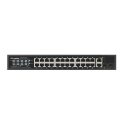 SWITCH LANBERG RSFE-24P-2C-250 24X 100MB POE+/2X COMBO RACK 19" GIGABIT ETHERNET 250W