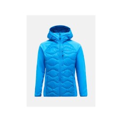 Kurtka puchowa męska PEAK PERFORMANCE Helium Down Hybrid Hood Men niebieski