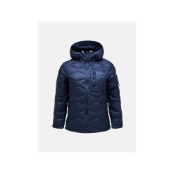 Kurtka puchowa damska PEAK PERFORMANCE Helium Utility Down Hood Jacket Women niebieski
