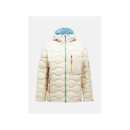 Kurtka puchowa męska PEAK PERFORMANCE Helium Utility Down Hood Jacket Men beżowy