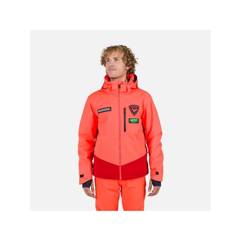 Kurtka Rossignol Hero Blackside Jkt czerwony - M